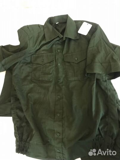 Рубашка военная офисная с коротким рукавом