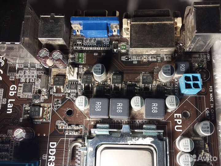 Материнская плата с процессором