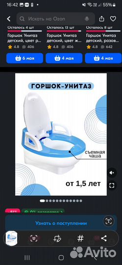 Горшок детский