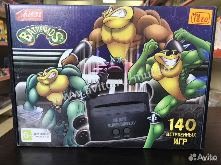 Sega Super Drive Battle Toads 140 игр