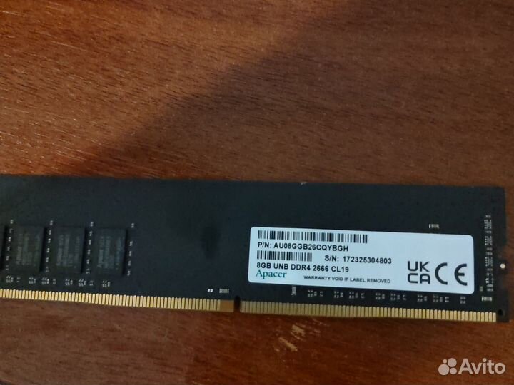 Оперативная память ddr4 8gb 2666 apacer