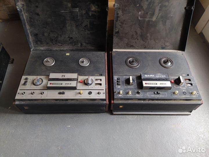 Магнитофон катушечный Маяк 203 2шт