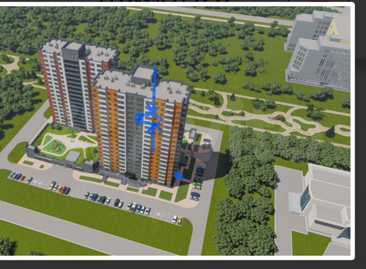 2-к. квартира, 44,5 м², 16/19 эт.