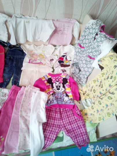 Вещи пакетом для девочки 6-18 месяцев