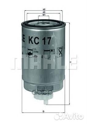 Фильтр топливный KC17D KC17D Mahle/Knecht