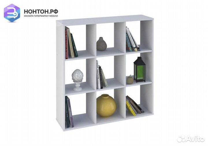 Стеллаж кубический Polini home Smart 9 секций белы