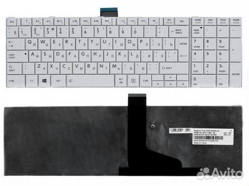 Клавиатура для ноутбука Toshiba Satellite C850, C8