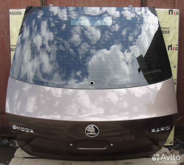 Skoda rapid Крышка багажника 2019 вмятинки (цвет 4