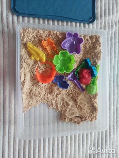 Кинетический песок с песочницей