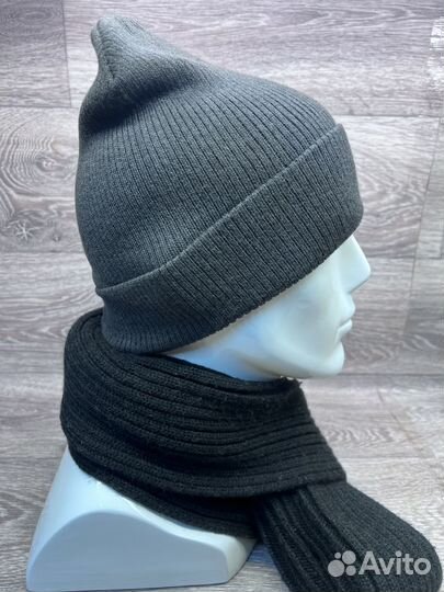 Шапка мужская вязаная из шерсти, WAG