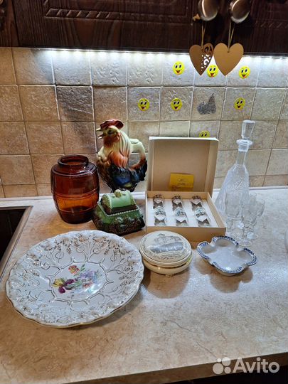Посуда,шкатулки,графины СССР