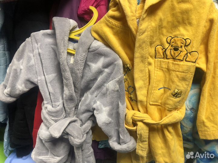 Детские махровые халаты