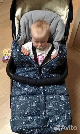 Конверт зимний с рукавицами