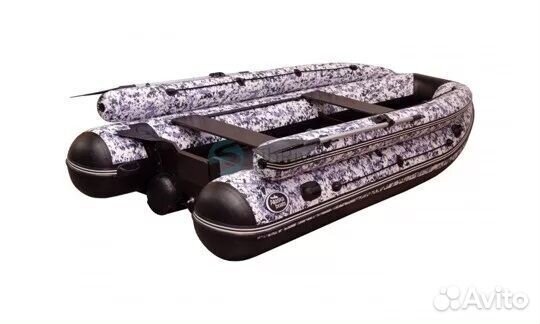 Лодка пвх allaska-390 drive LUX камуфляж (cifra)