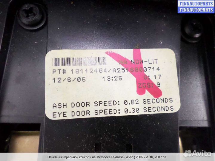 Кнопка аварийки Mercedes-Benz R (W251), 2007 3.2 Дизель