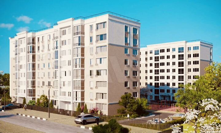 1-к. квартира, 55,3 м², 7/8 эт.