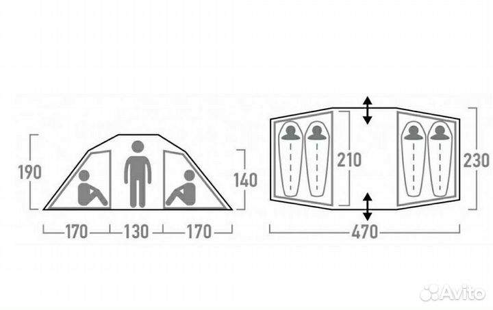 Новая палатка Outventure Hudson 4