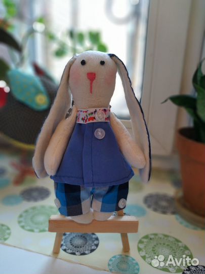 Мягкая игрушка зайчик