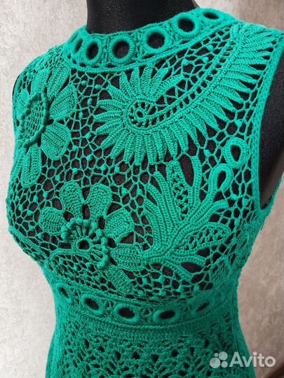 Платье для девочки вязаное крючком