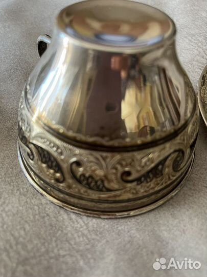 Серебряная чайная пара