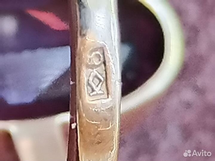 Золотое кольцо с александритом СССР 583 17,5