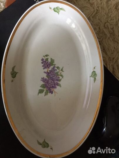 Дулёво.Большое овальное блюдо