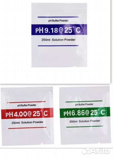 Комплект буферных порошков для калибровки PH метра