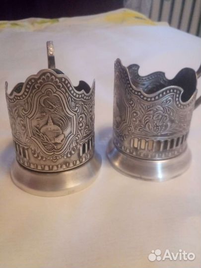 Подстаканники ссср, мельхиор, никель