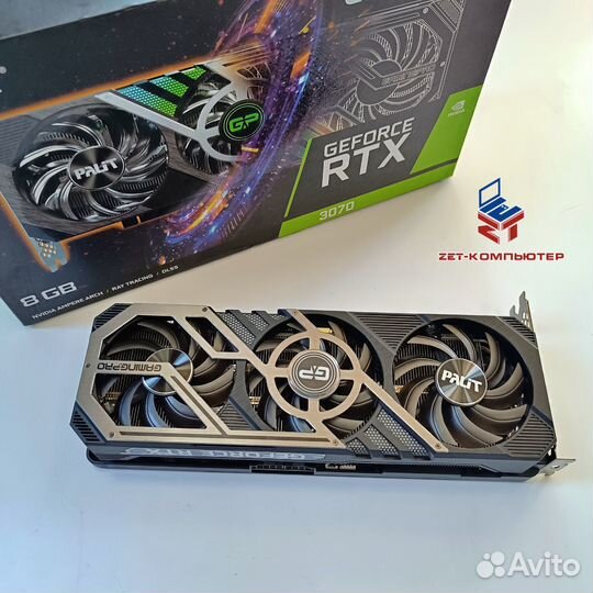 Видеокарта Palit Gaming PRO RTX 3070 8Gb