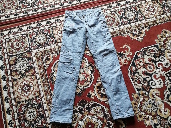 Утеплённые джинсы на девочку
