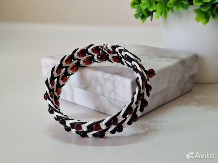 Браслет из натурального янтаря