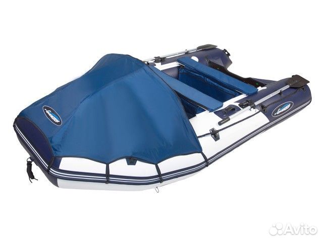 Лодка Гладиатор Е350 серии Air бело/темно-синий