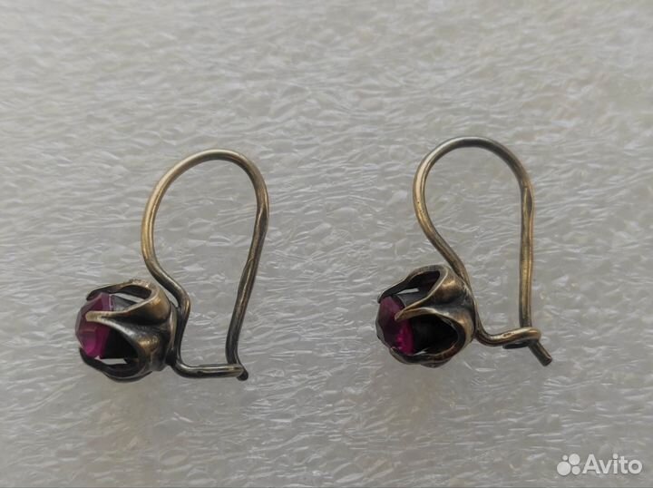 Серьги серебро СССР