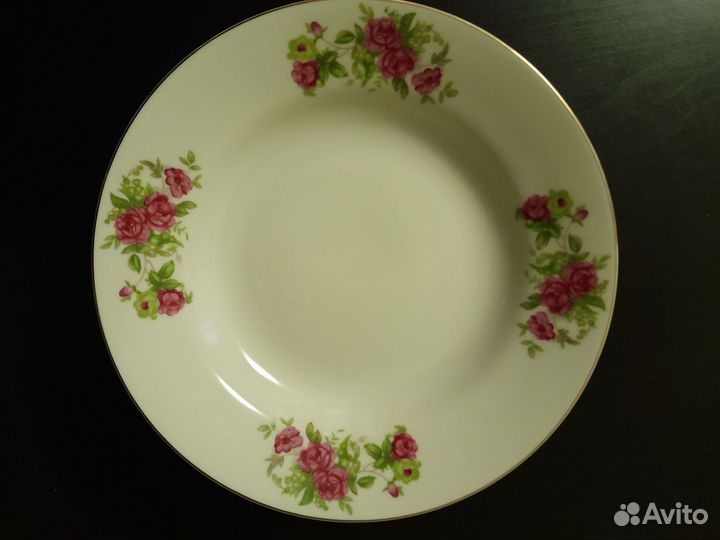 Набор суповых фарфоровых тарелок Япония Yamatsu