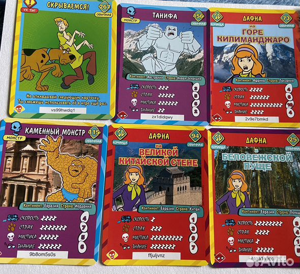 Карточки Человек Паук, Черепашки Ниндзя, Скуби Ду