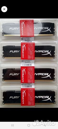Оперативная память DDR3 8GB 1600MHz HyperX Fury