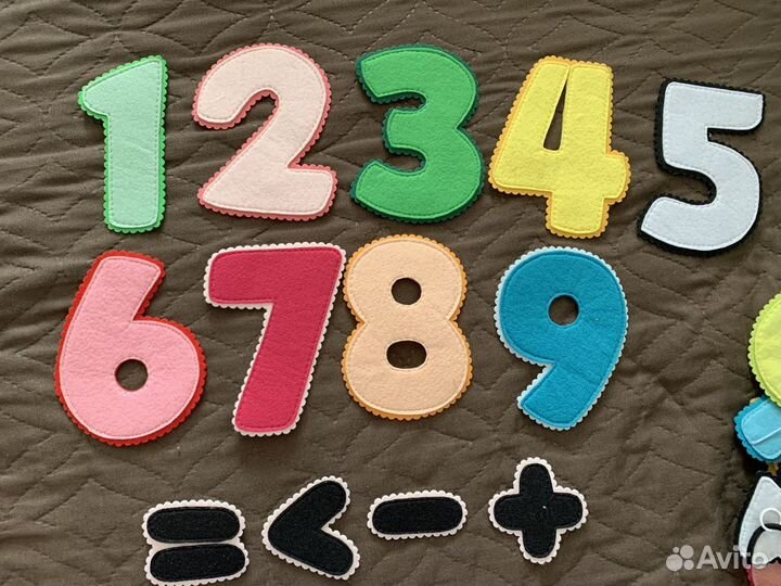 Фетровые цифры развивающие для детей