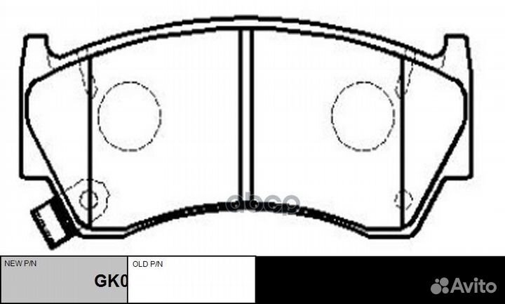 Колодки тормозные Nissan Almera 1.4/1.6/2.0D 95