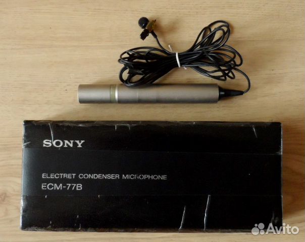 Микрофон Sony ECM-77B (петличка) в кофре