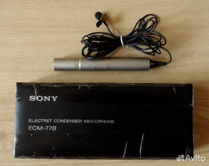 Микрофон Sony ECM-77B (петличка) в кофре