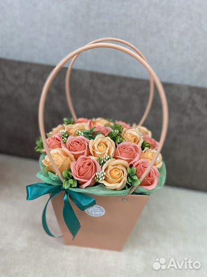 Композиции из мыльных роз, подарки