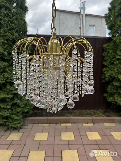 Люстра потолочная бу хрустальная