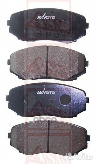 Колодки тормозные передние mitsubishi AKD-04101