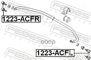 Тяга стабилизатора передняя правая 1223acfr Febest