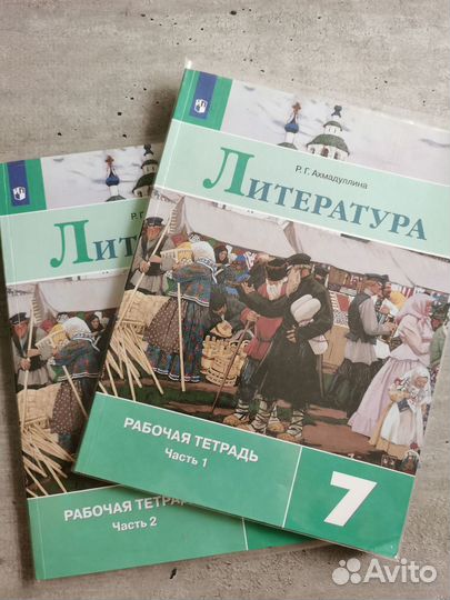 Комплект рабочих тетрадей по литературе 7 класс