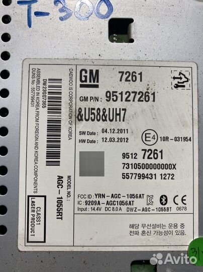 Магнитола Chevrolet Aveo T300