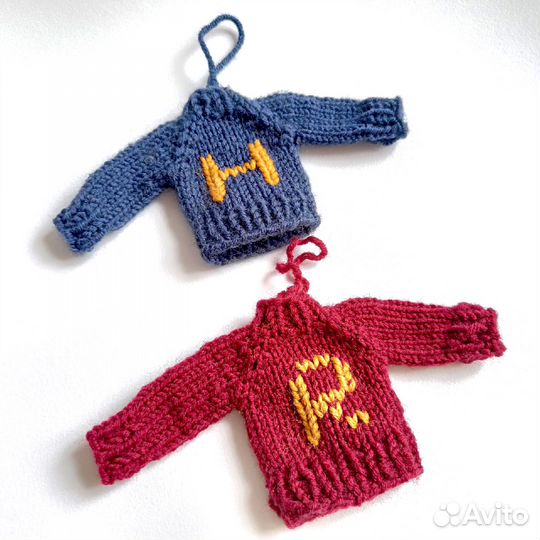 Елочные игрушки свитерки на елочку. Набор 3 шт