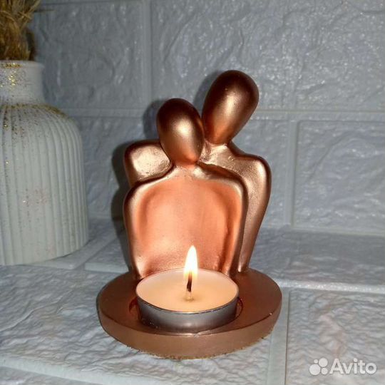 Подсвечник из гипса