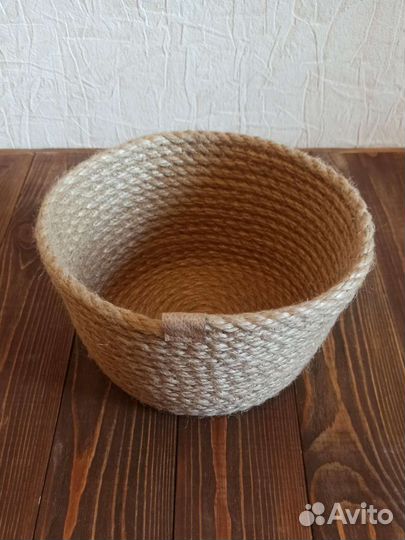Корзина из джута