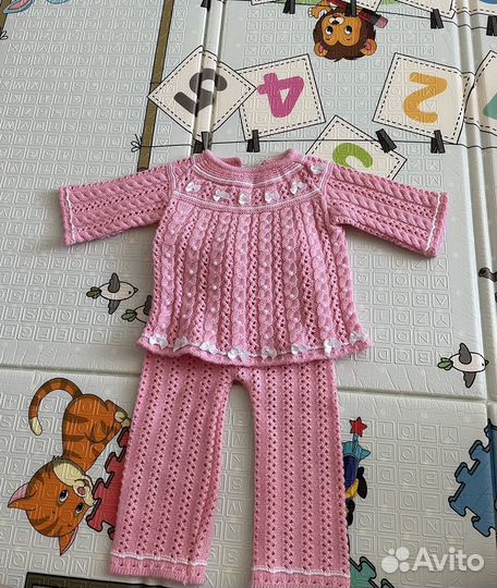 Теплые вещи для девочки 68 74